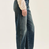 Judy Blue High Waist Marlow Hollywood Waistband Double Button Jeans