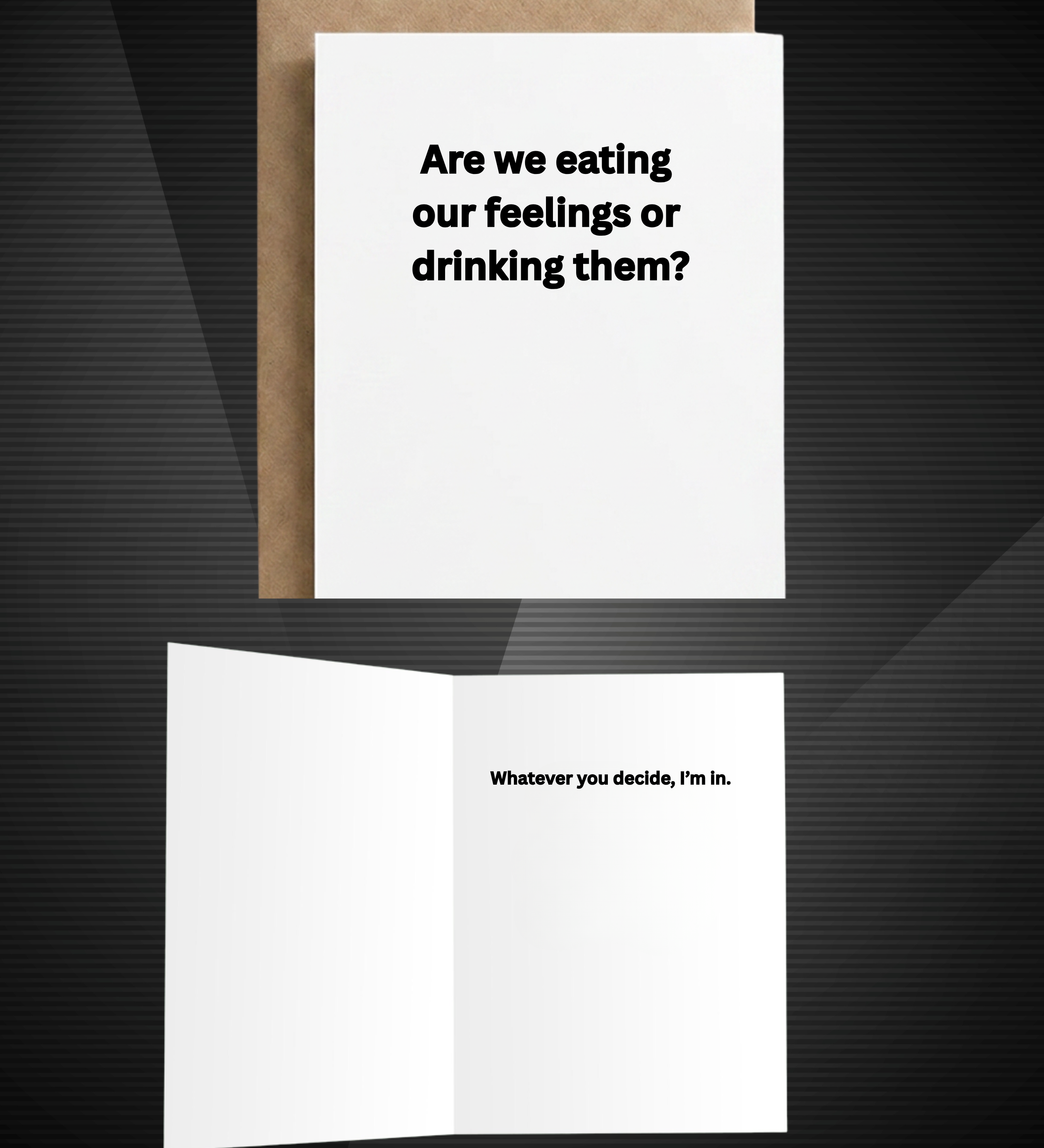 Emotional Support Snacks | Funny Friendship Card