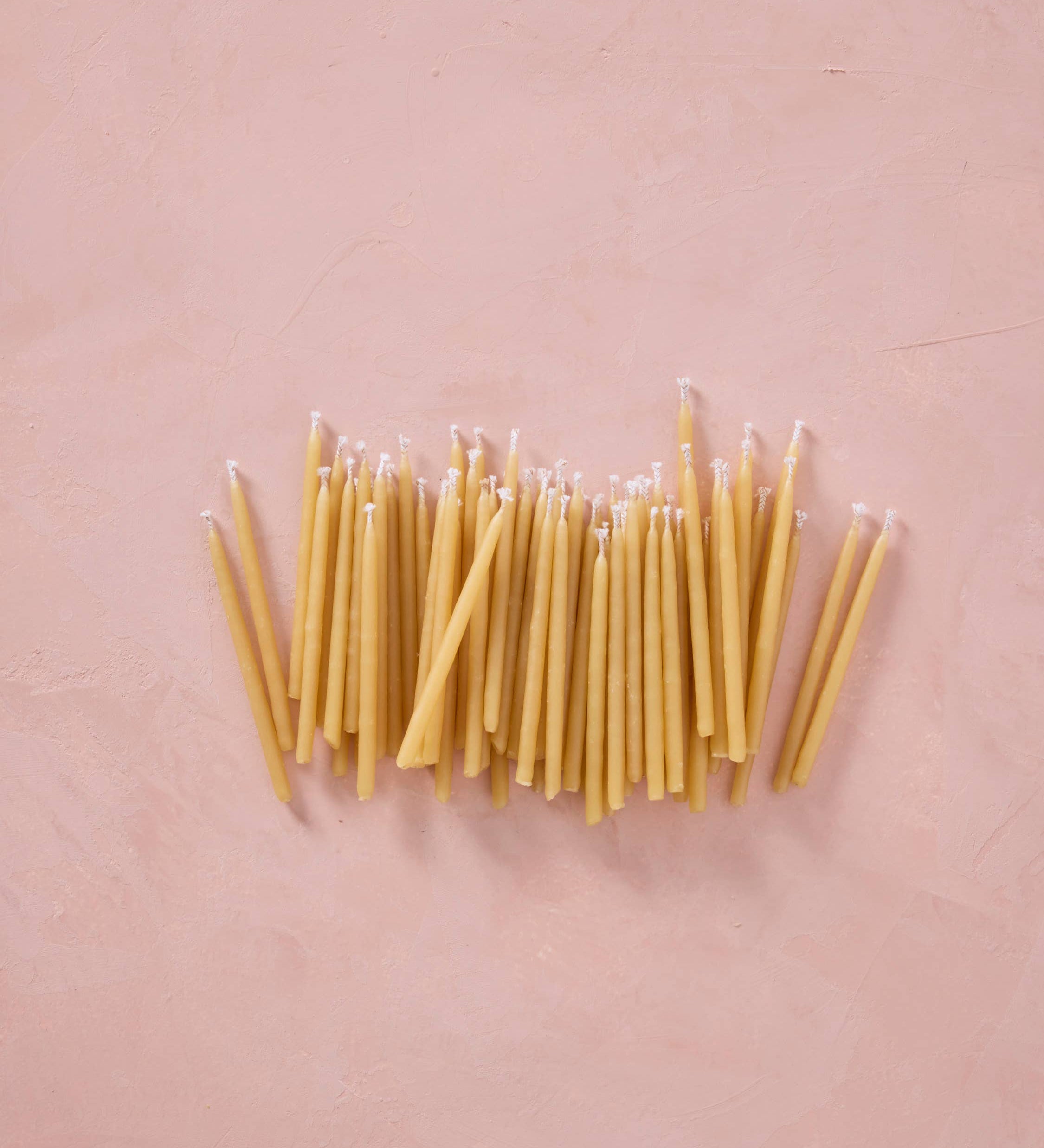 Hand-dipped Beeswax Birthday Candles | Natural