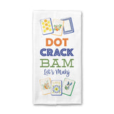Mahjong Dot Crack Bam Towel