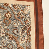 Boho Paisley Print Elegant Silk Scarf