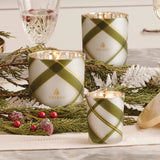 Frasier Fir Frosted Plaid Medium Poured Candle