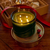 Frasier Fir 17 oz Poured Candle 3-Wick Green