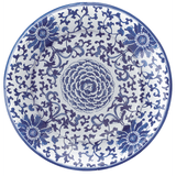 Caspari Indigo Garden Blue/White Paper Dinner Plates - package of 8