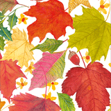 Caspari Swirling Leaves White Guest Towels - includes 15 Guest Towels