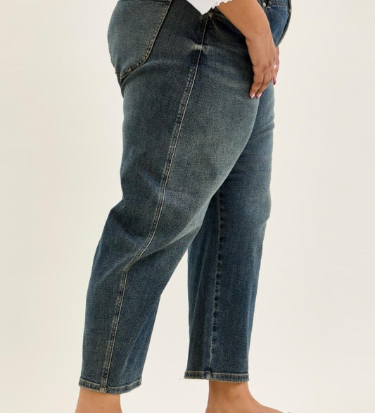 Judy Blue High Waist Marlow Hollywood Waistband Double Button Jeans – Plus