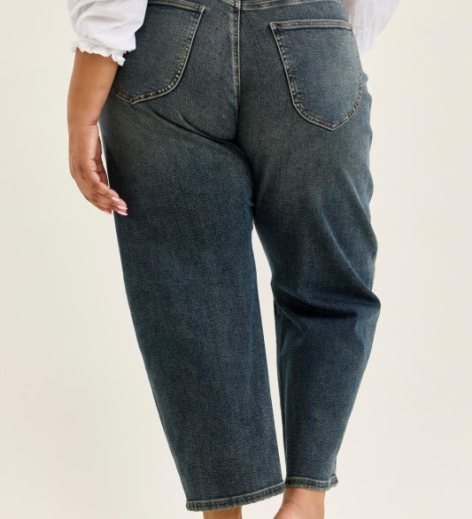 Judy Blue High Waist Marlow Hollywood Waistband Double Button Jeans – Plus