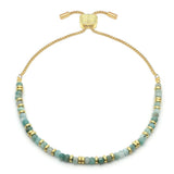 Mystical Amazonite Gold Bracelet
