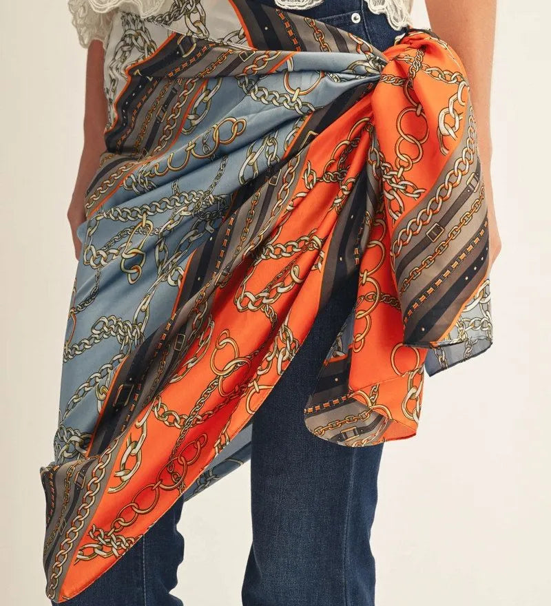 Orange/Blue Scarf