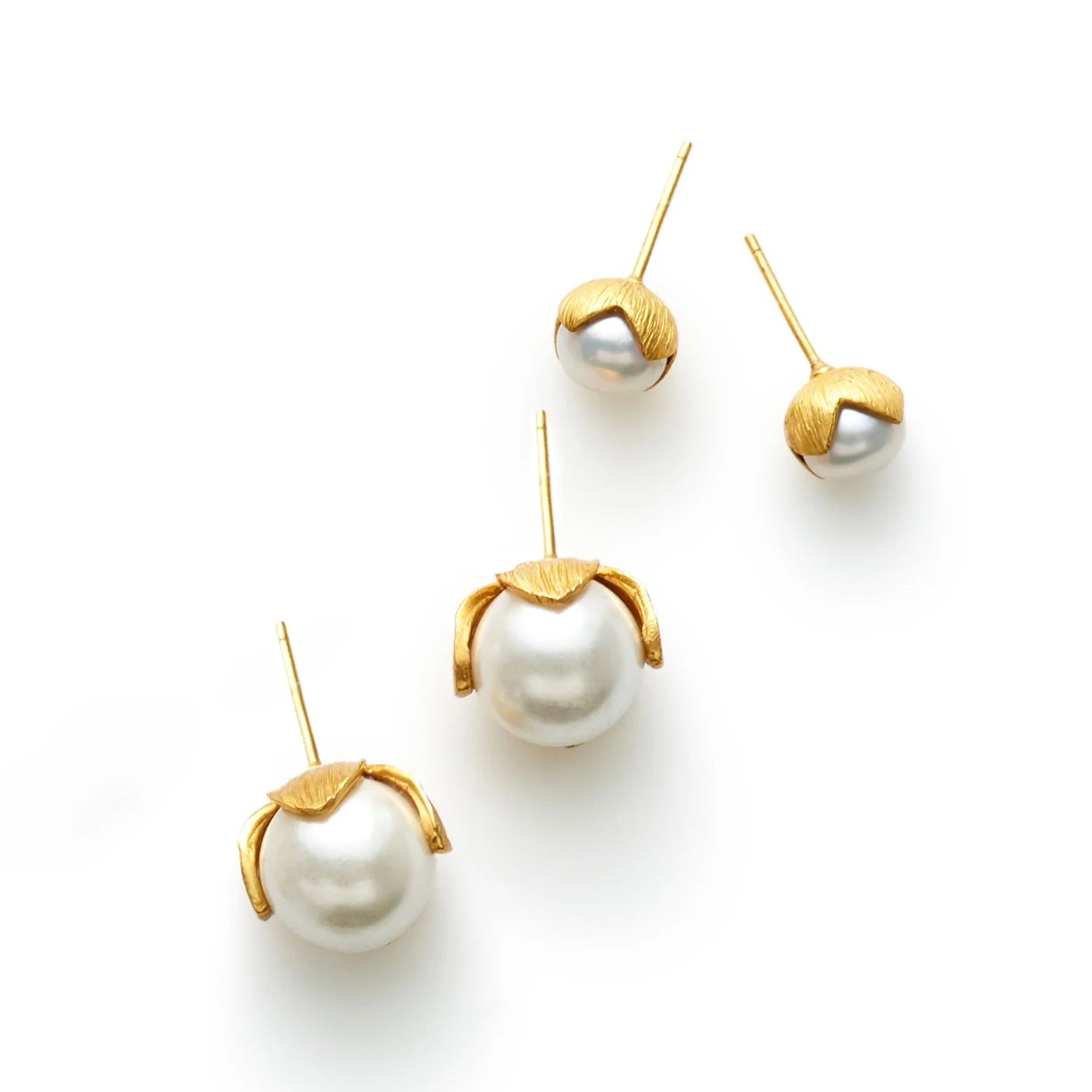 Julie Vos Penelope Stud - Pearl Large