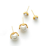 Julie Vos Penelope Stud - Pearl Medium