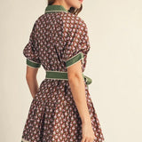 Waist Tie Floral Lovely Dress