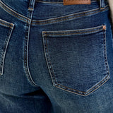 Judy Blue High Waist Lux Retro Wide Leg Patch Tab Jeans