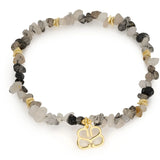 Sana Gold Black Rutilated Quartz Crystal Bracelet