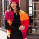 Scalloped Beanie Sunset