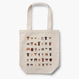 RIFLE PAPER CO. Dog Days Canvas Tote Bag