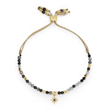 Una Gold & Black Spinel Mix Gemstone Bracelet