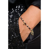 Una Gold & Black Spinel Mix Gemstone Bracelet