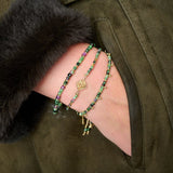 Violet Gold & Ruby Zoisite Gemstone Bracelet