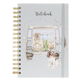 A5 Dog Notebook Paws for a Picnic Green