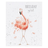 Birthday Girl Flamingo Greeting Card