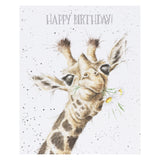 Happy Birthday Giraffe Greeting Card