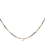 Yolanda Gold & Black Rutilated Quartz Necklace