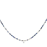Yolanda Silver & Kyanite Mix Gemstone Necklace
